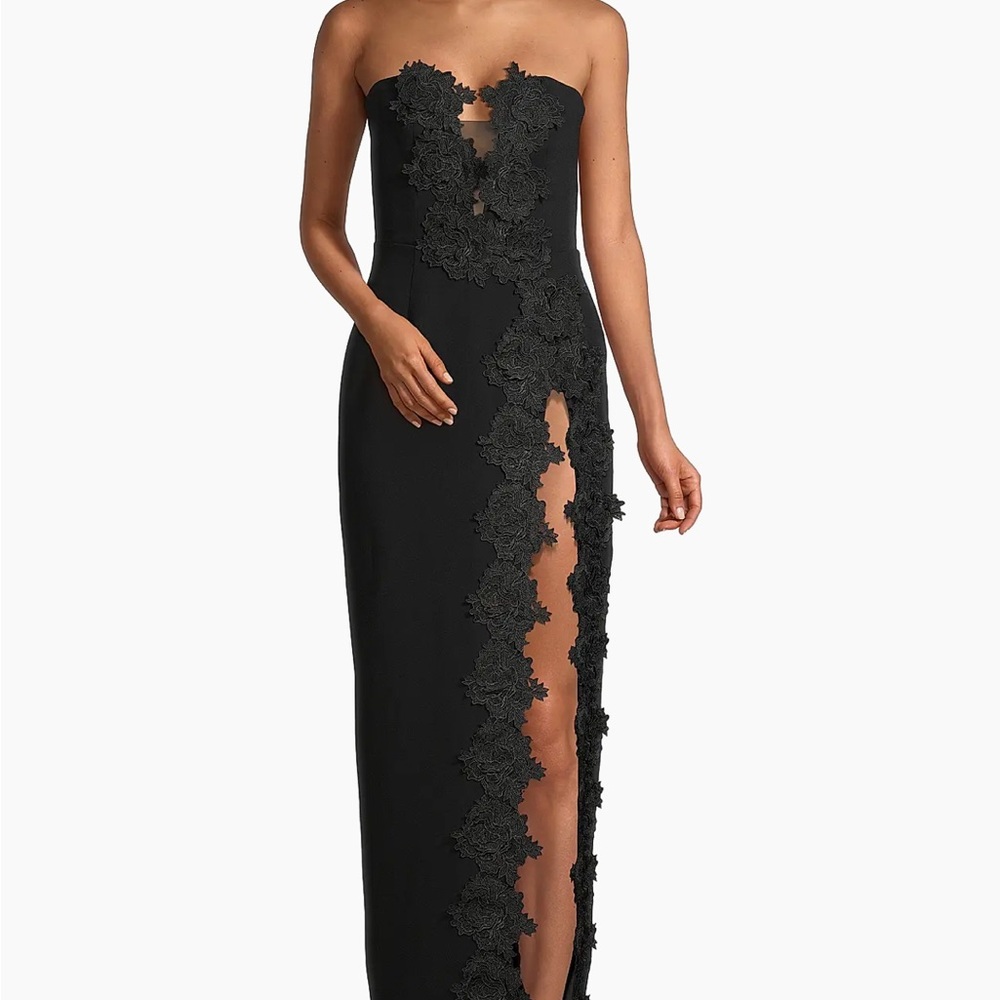 Chic Black Lace Maxi Dress